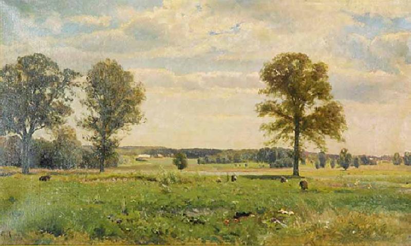 Gustaf Rydberg Working on the field oil painting image